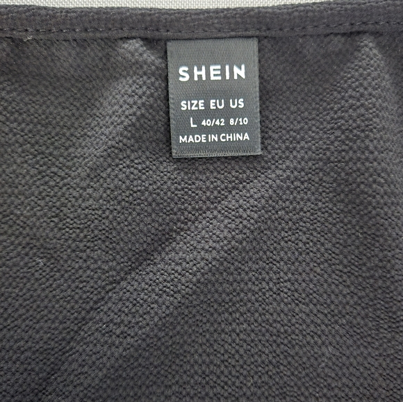 SHEIN LUNE Frilled Shirred Waist Puff Sleeve Blouse - Large‎ - Picture 5 of 9